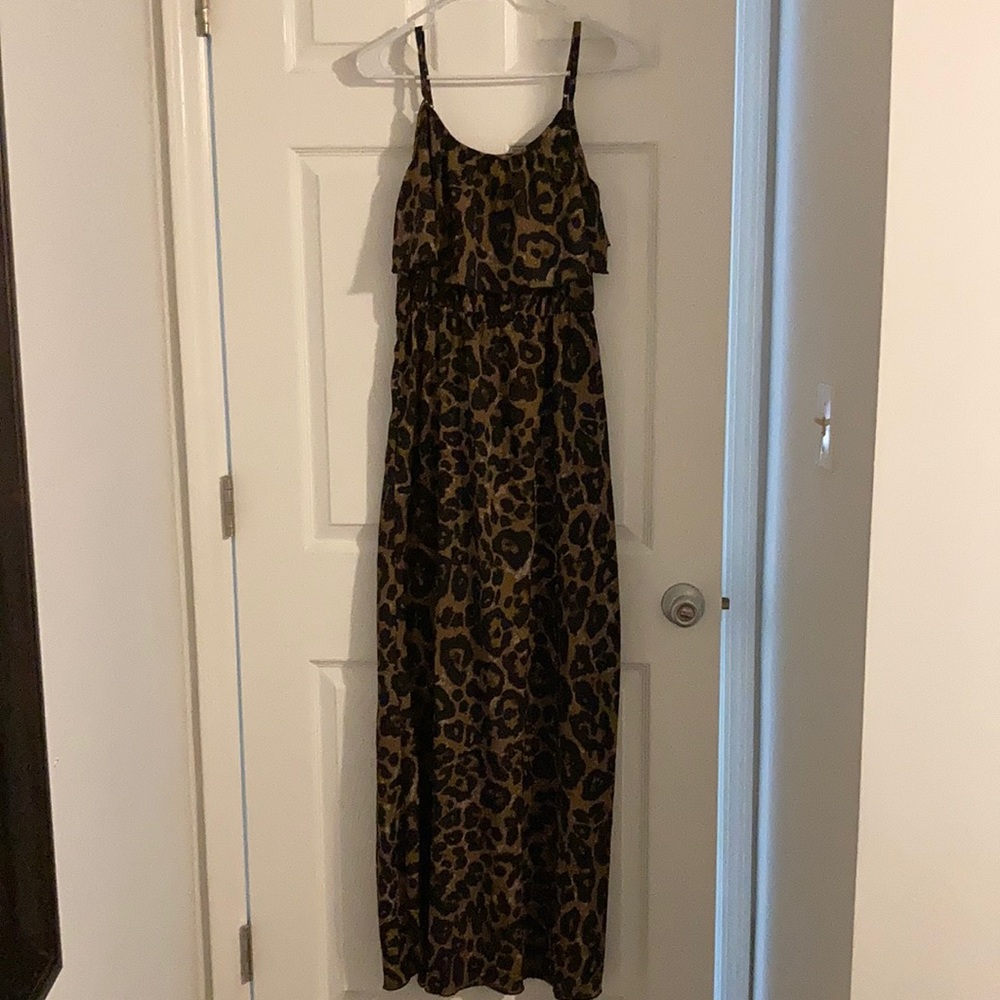 Leopard maxi dress